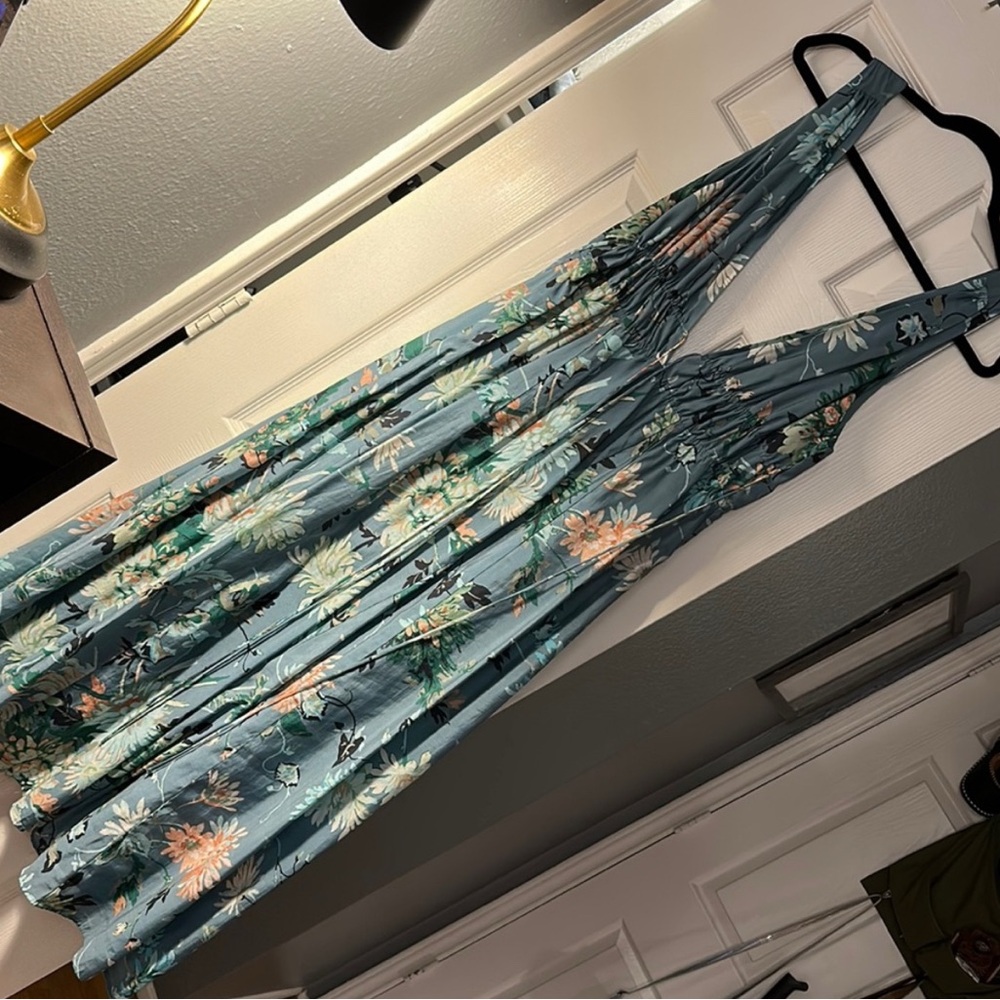 H&M Floral Maxi Dress - Blue and Pink